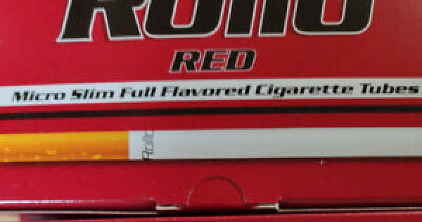 600 ROLLO RED MICRO SLIM 5.5mm CIGARETTE TUBES ENJOY SMOKING SAVE TOBACCO