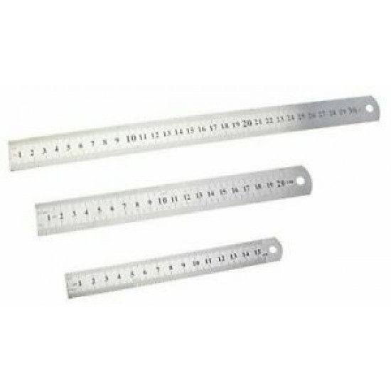 Metal Ruler Stainless Steel Double Sided 15CM 20CM 30CM Precision ...