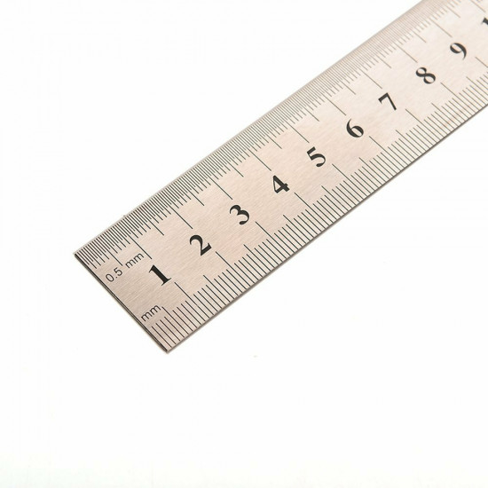 Metal Ruler Stainless Steel Double Sided 15CM 20CM 30CM Precision ...