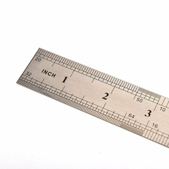 Wust Not Ruler Metal Ruler Stainless Steel Double Sided 15CM 20CM 30CM Precision ...